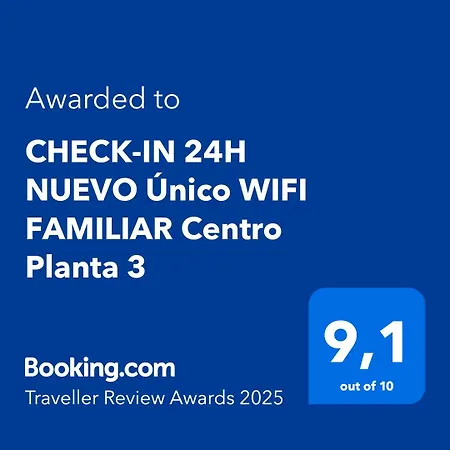 Апартаменты Check-in 24h Nuevo Unico Wifi Familiar Centro Planta 3